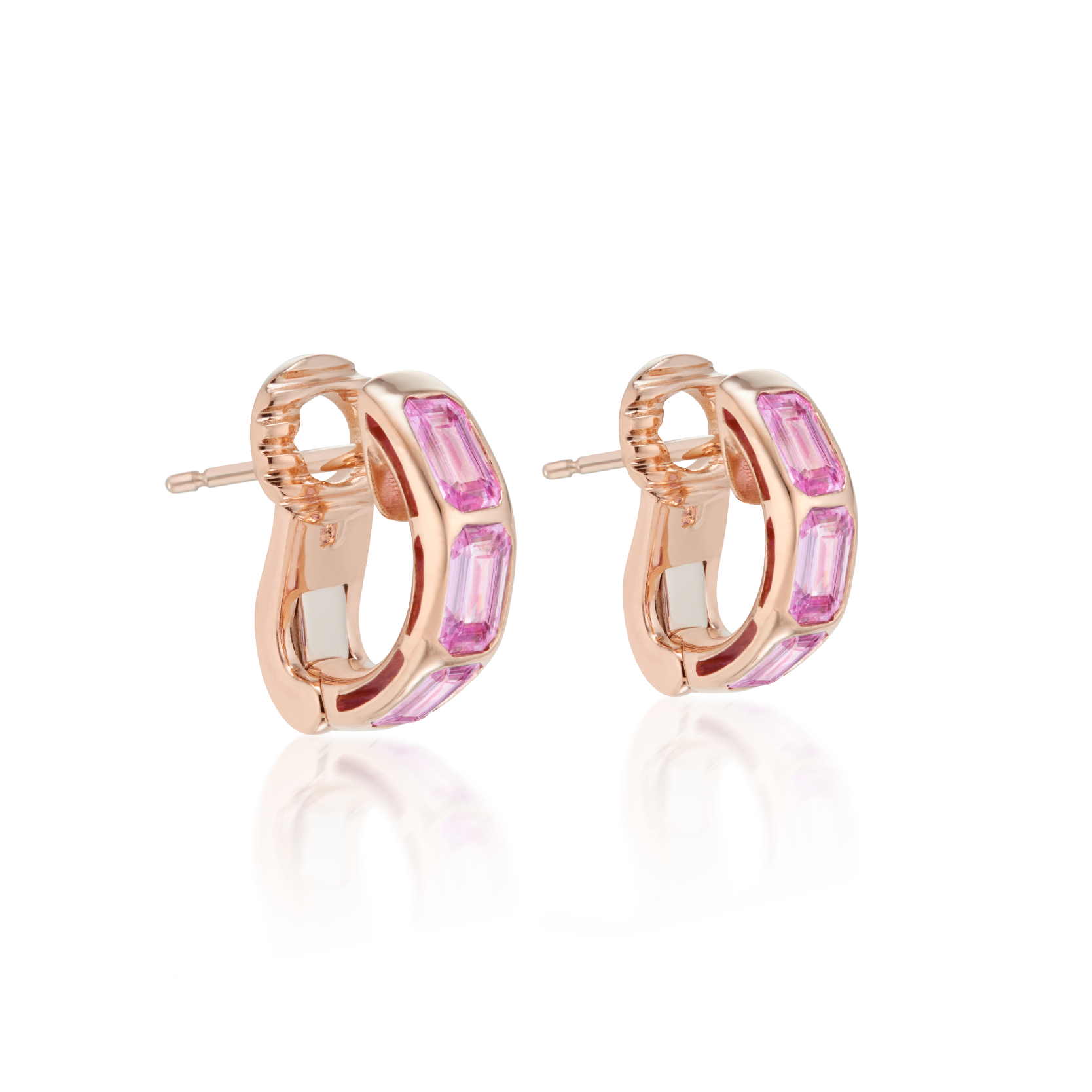 HORIZON Emerald-Cut Earring Hoops
