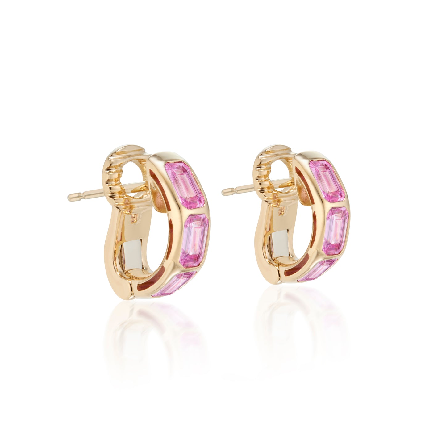 MACADAM HORIZON Emerald-Cut Earring Hoops