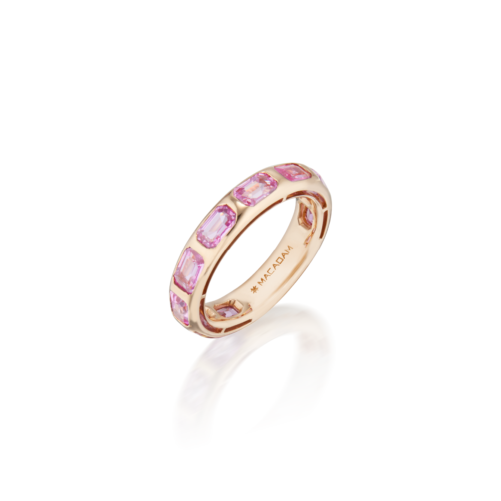 HORIZON Emerald-Cut Pink Sapphire Ring